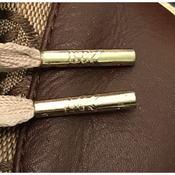 Michael Kors MK  Fashion Sneakers Women's 6M Cap Toe Brown Signature Logo Canvas - Picture 11 of 14